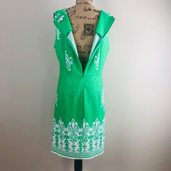 Green pleated dress - Picture 3 of 6